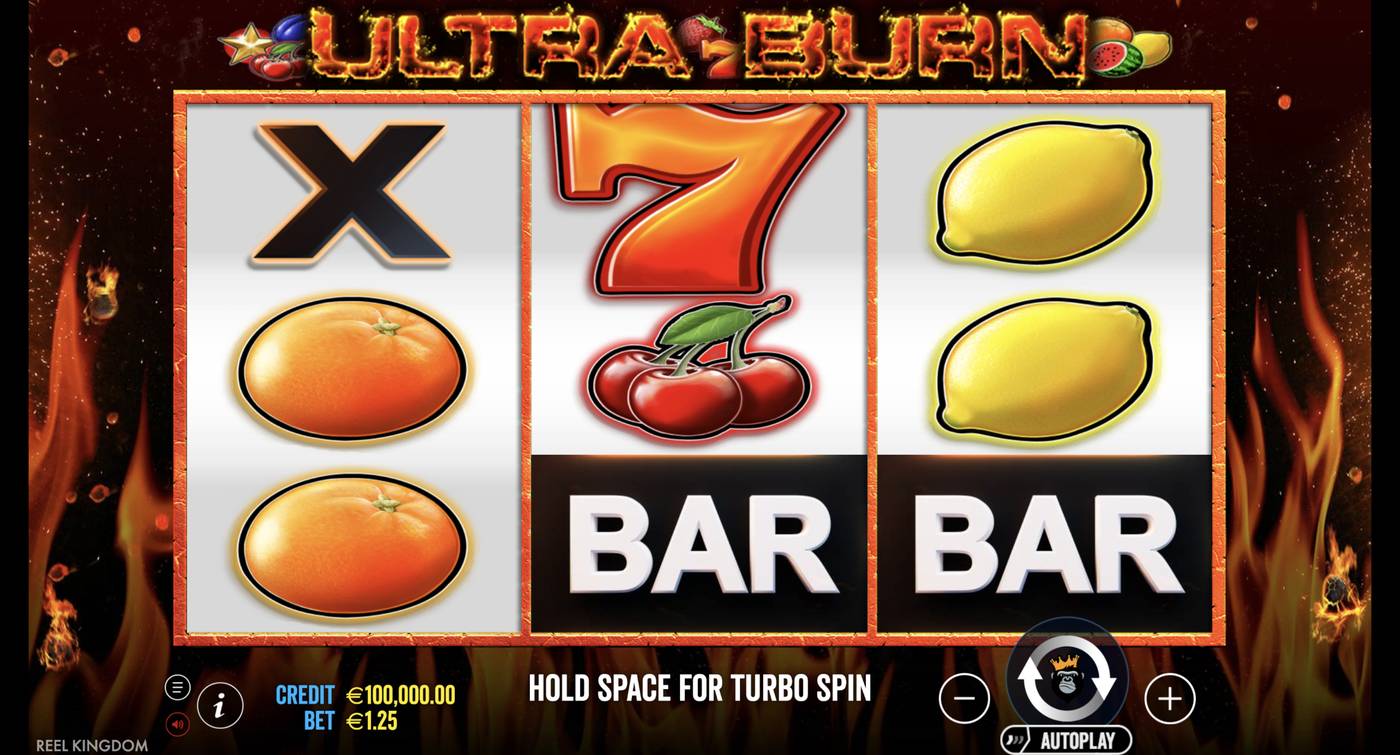 Ultra Burn: image of main menu