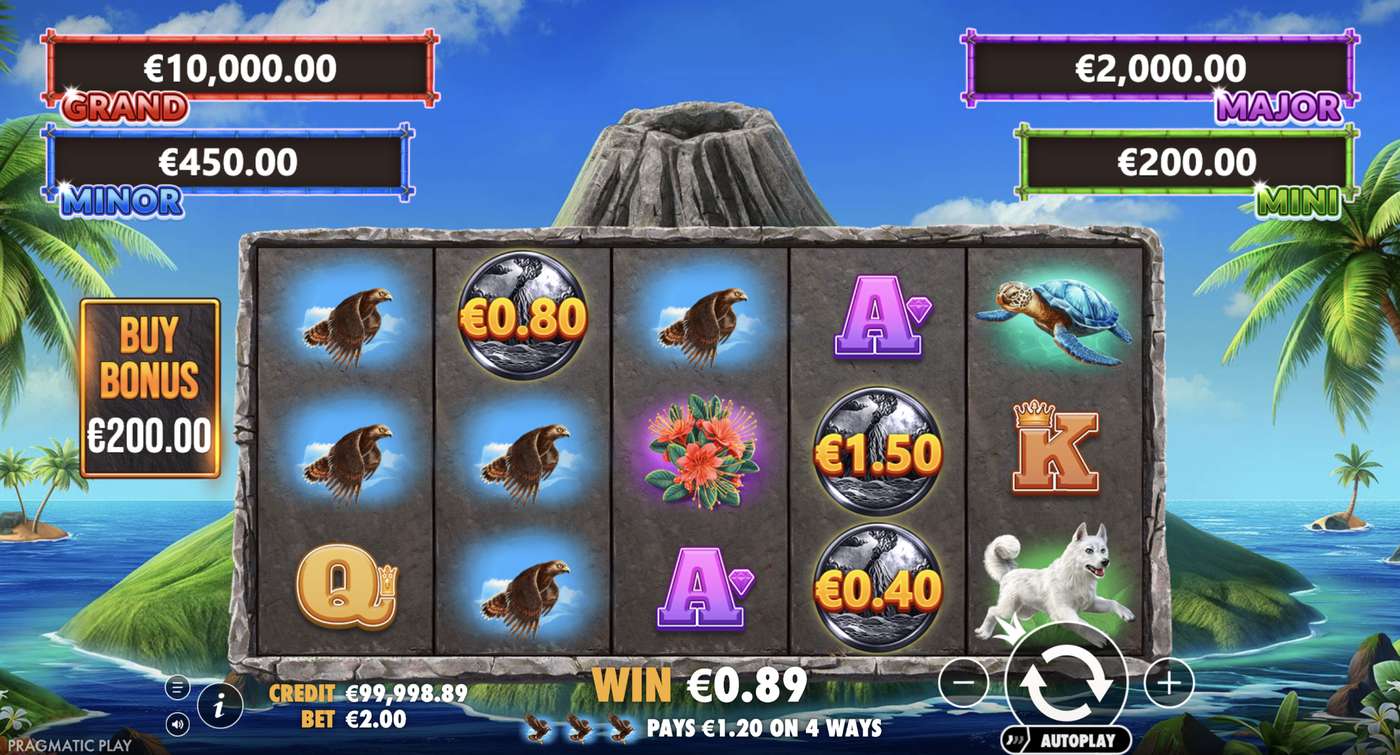 Volcano Goddess: image of winning