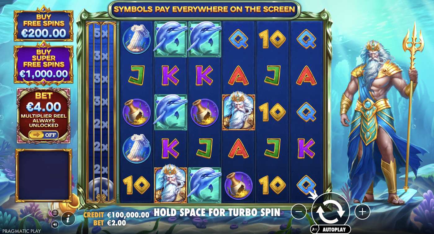 Waves of Poseidon: image of main menu