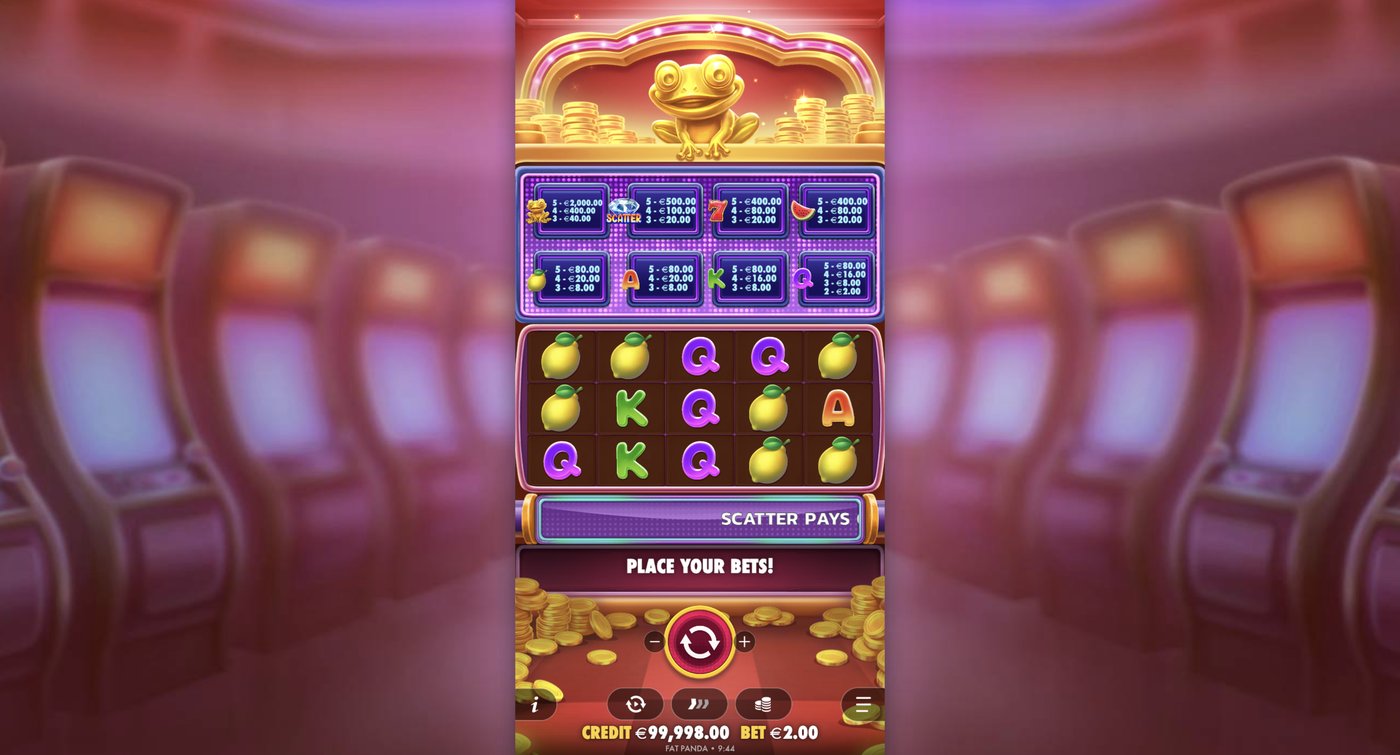 Wealthy Frog: image of main menu