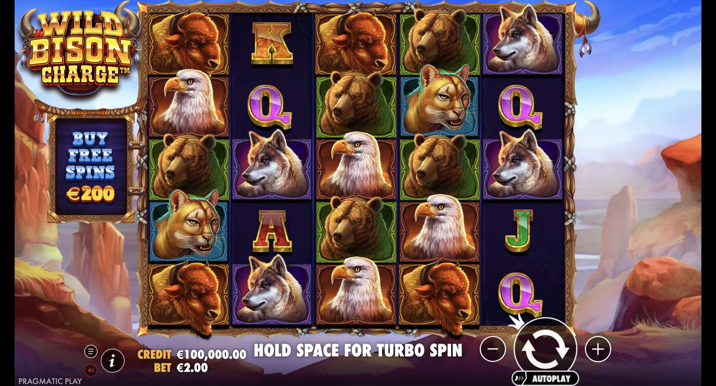 Wild Bison Charge: image of main menu
