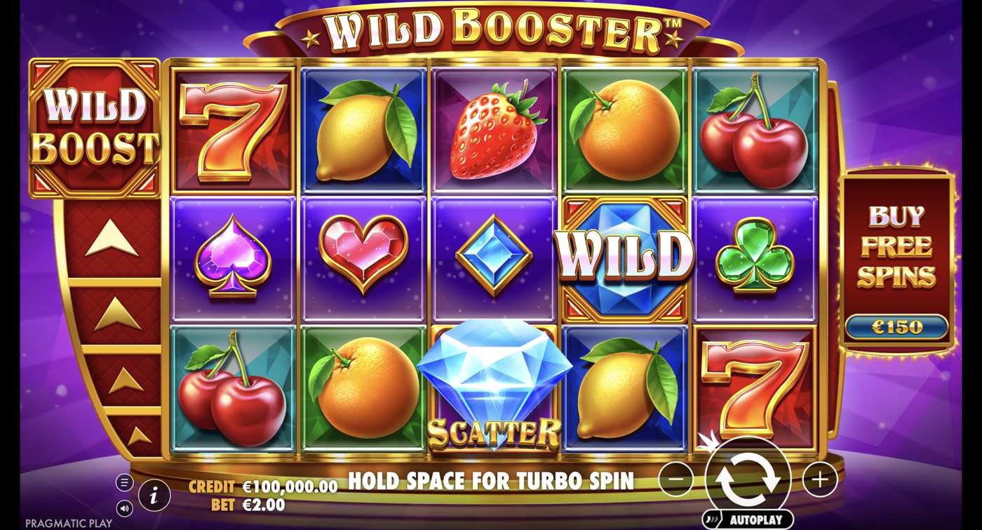 Wild Booster: image of main menu