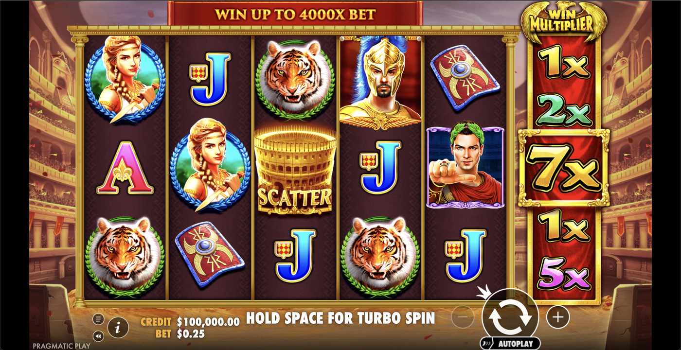 Wild Gladiators: image of main menu