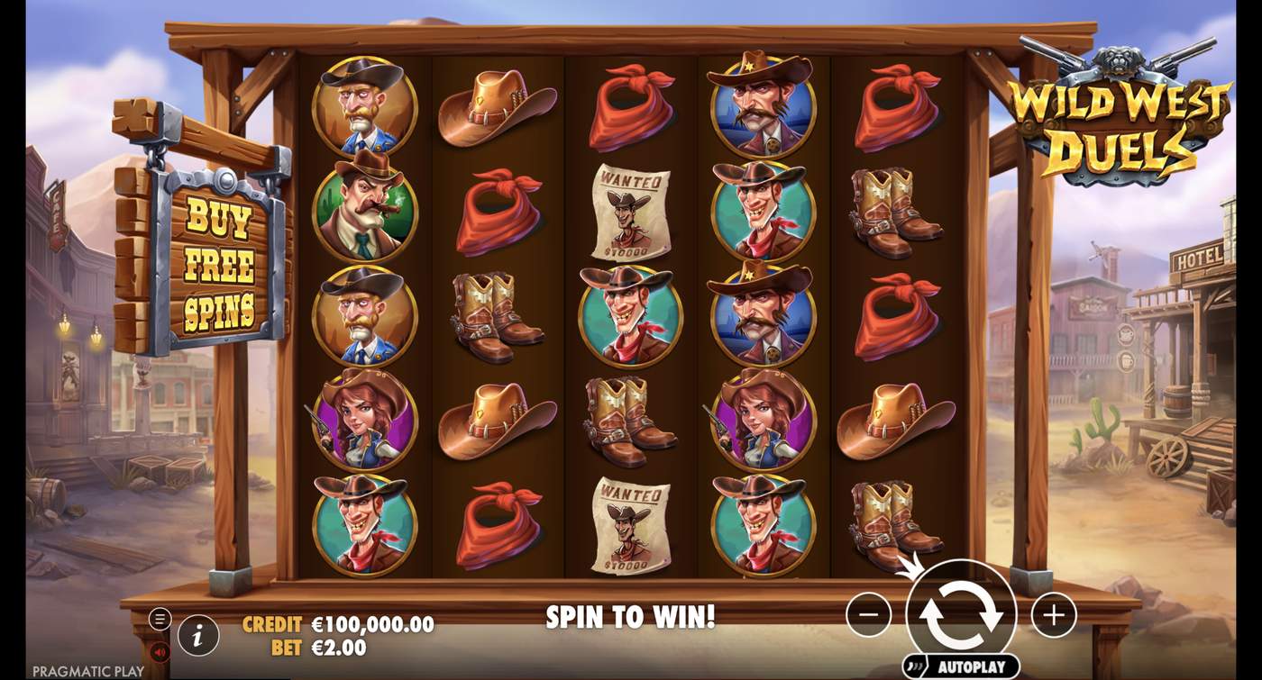 Wild West Duels: image of main menu