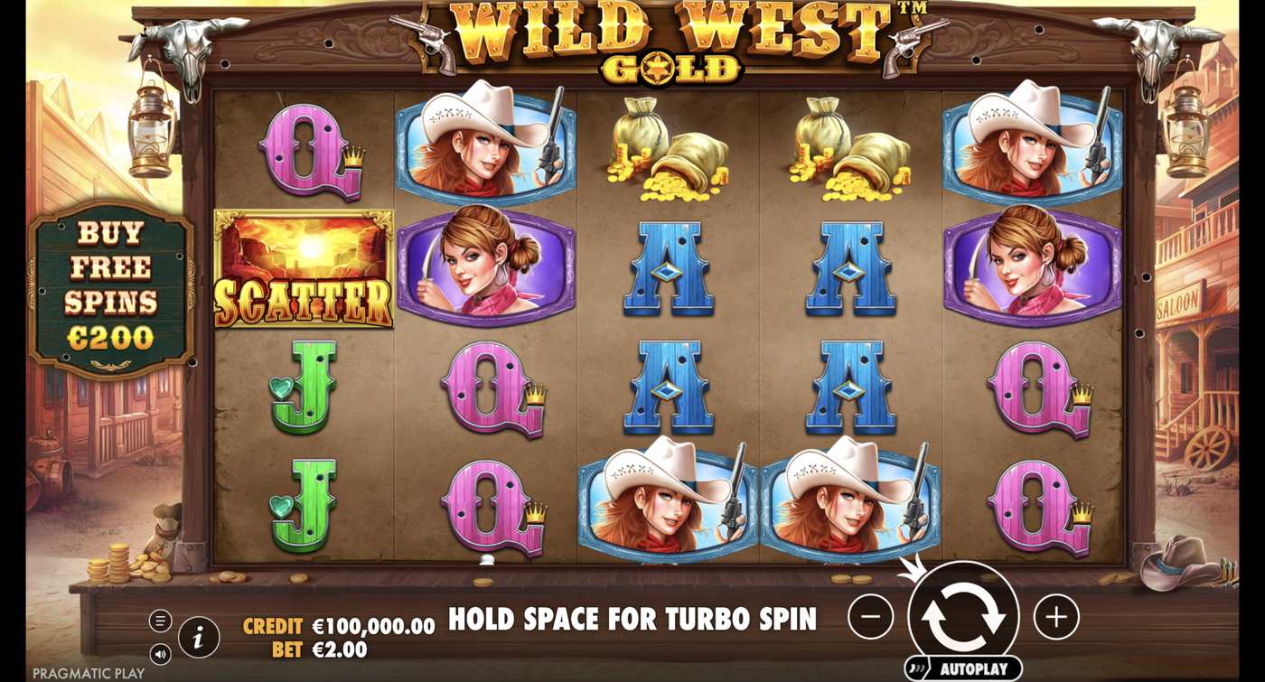 Wild West Gold: image of main menu