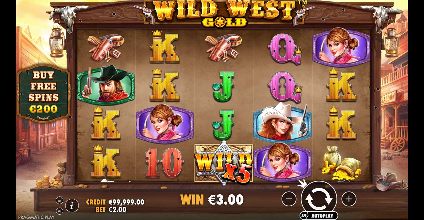 Wild West Gold: image of winning