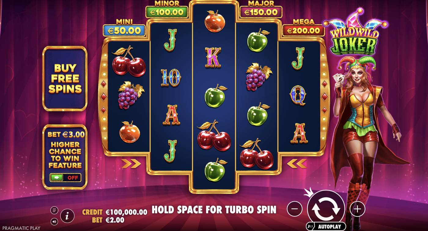 Wild Wild Joker: image of main menu