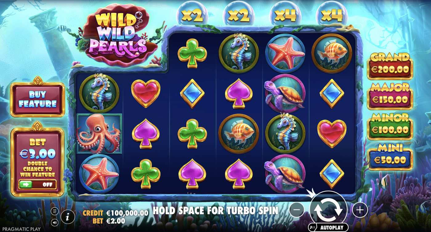 Wild Wild Pearls: image of main menu