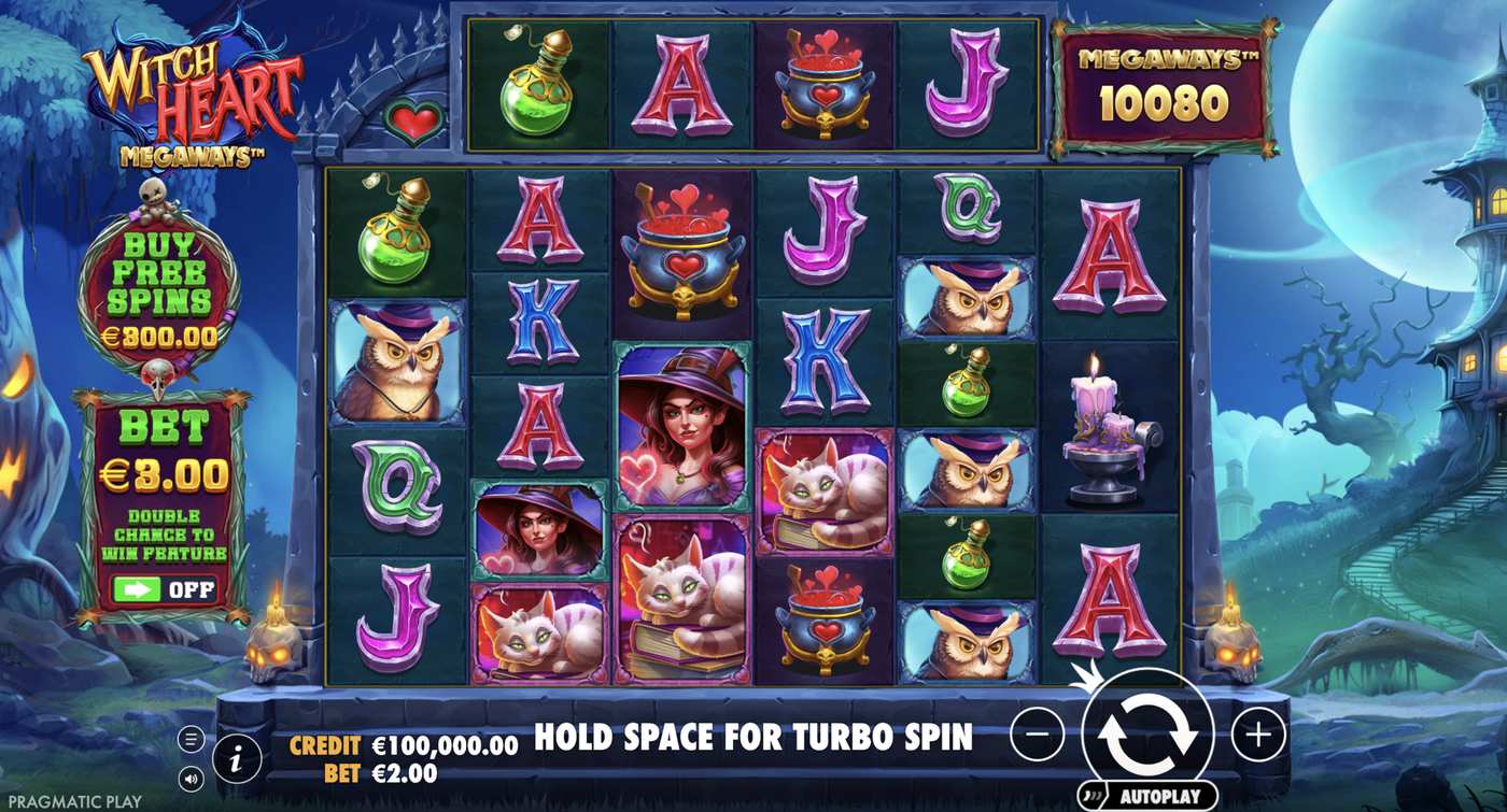 Witch Heart Megaways: image of main menu
