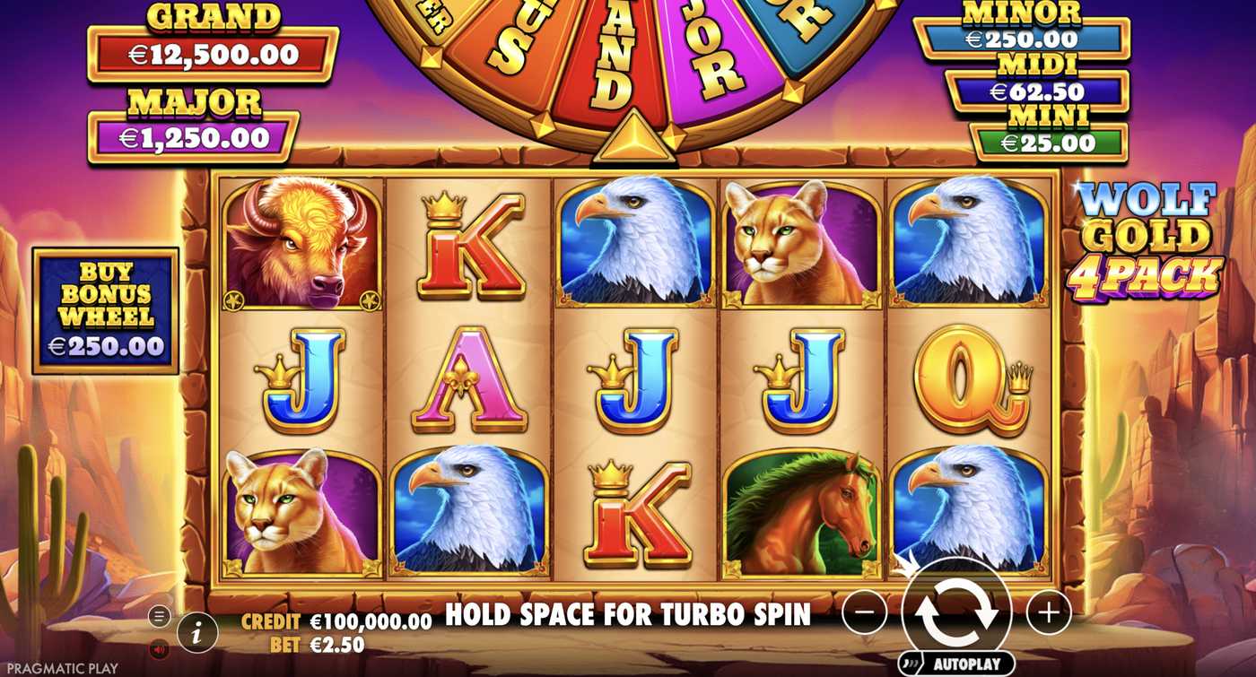 Wolf Gold 4 Pack: image of main menu