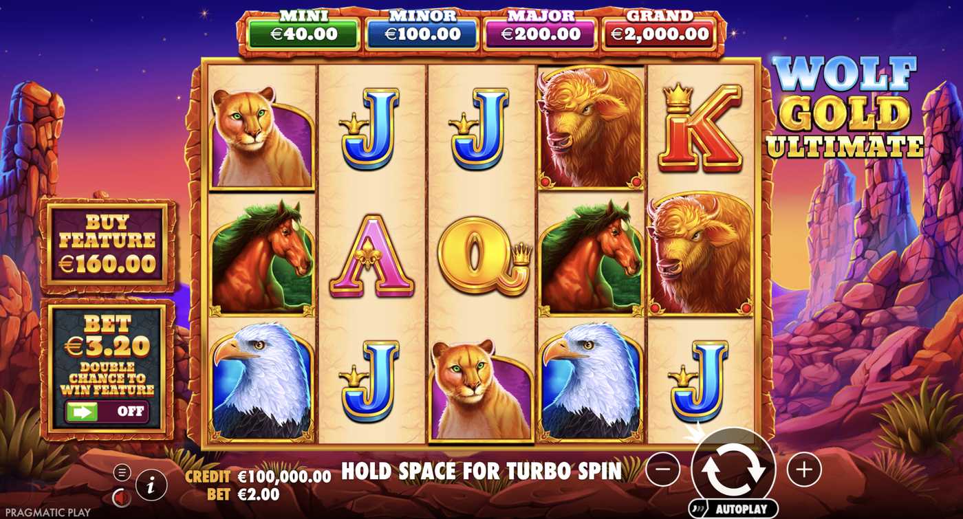 Wolf Gold Ultimate: image of main menu