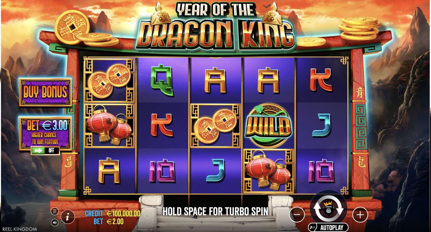 Year of the Dragon King: image of main menu