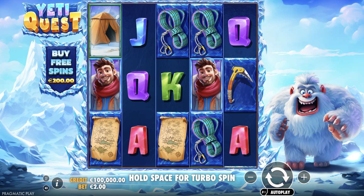 Yeti Quest: image of main menu