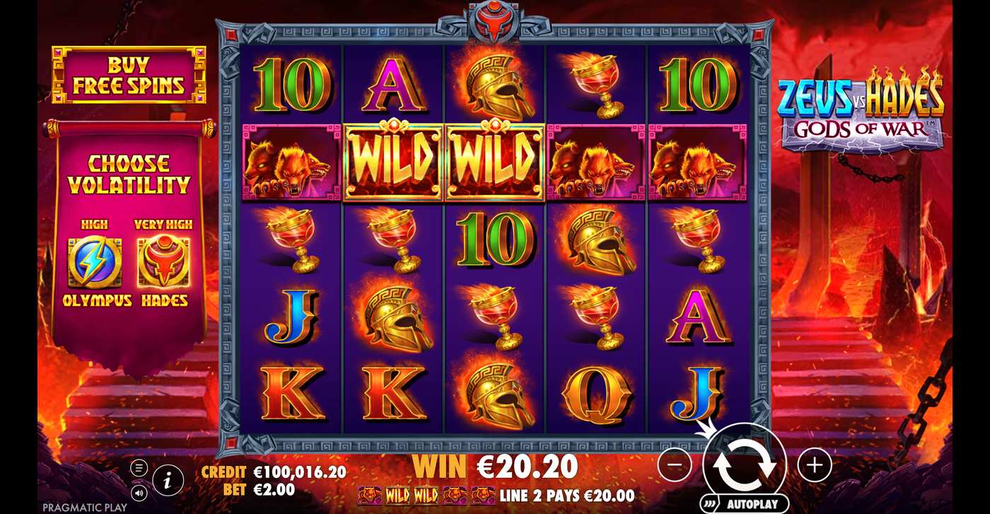 Zeus vs Hades - Gods of War: image of winning