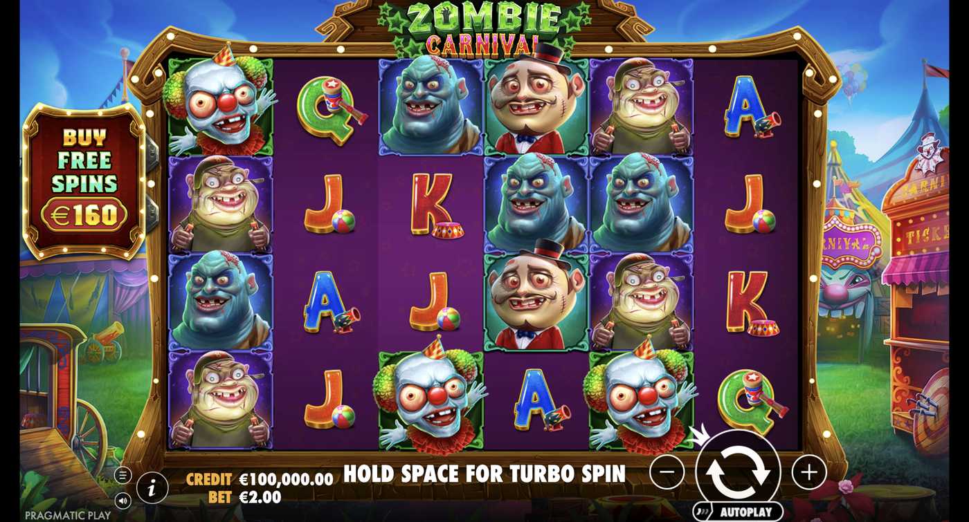 Zombie Carnival: image of main menu