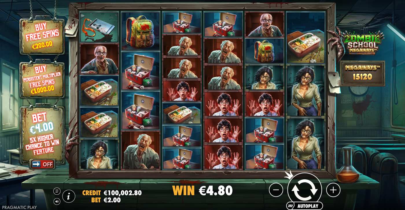 Zombie School Megaways: image of winning