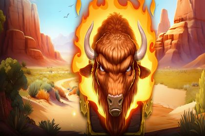 10 Cash Bisons Online Slot Logo