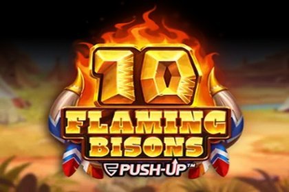 10 Flaming Bisons Online Slot Logo