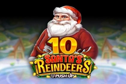 10 Santa's Reindeers Online Slot Logo