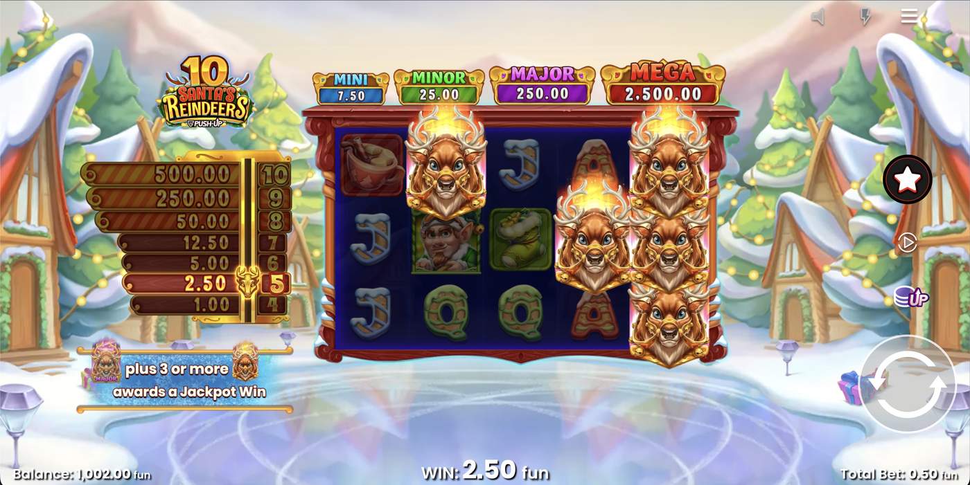 10 Santa's Reindeers: image of winning