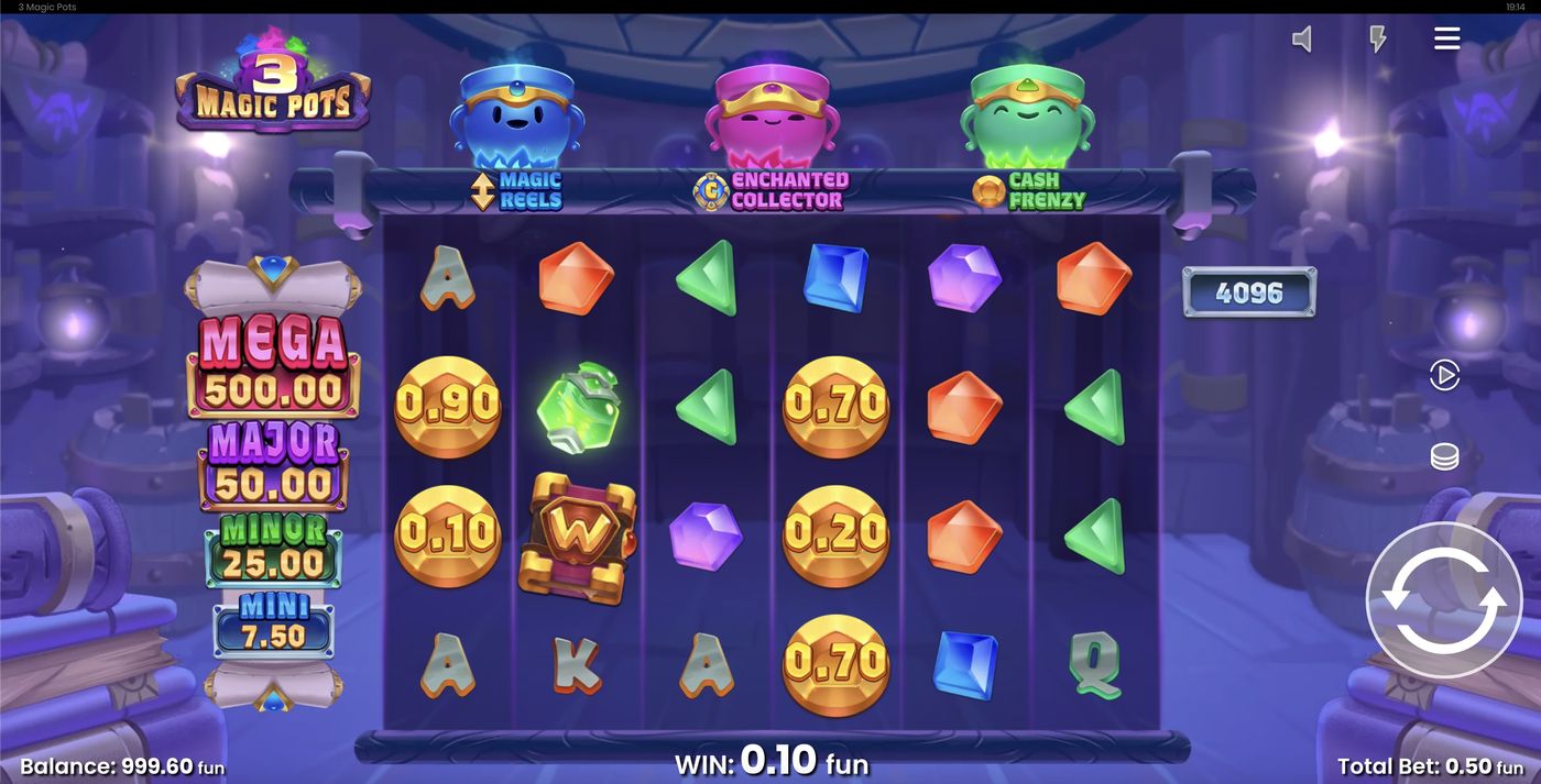 3 Magic Pots: image of winning