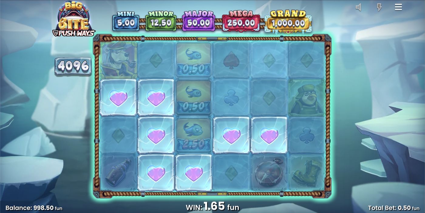 Big Bite Push Ways: image of winning