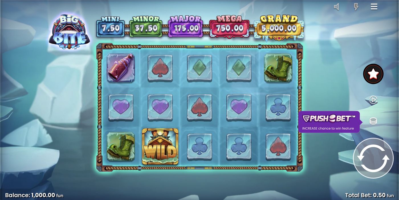 Big Bite: image of main menu