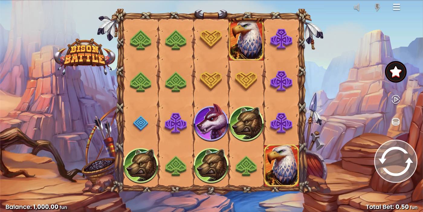 Bison Battle: image of main menu