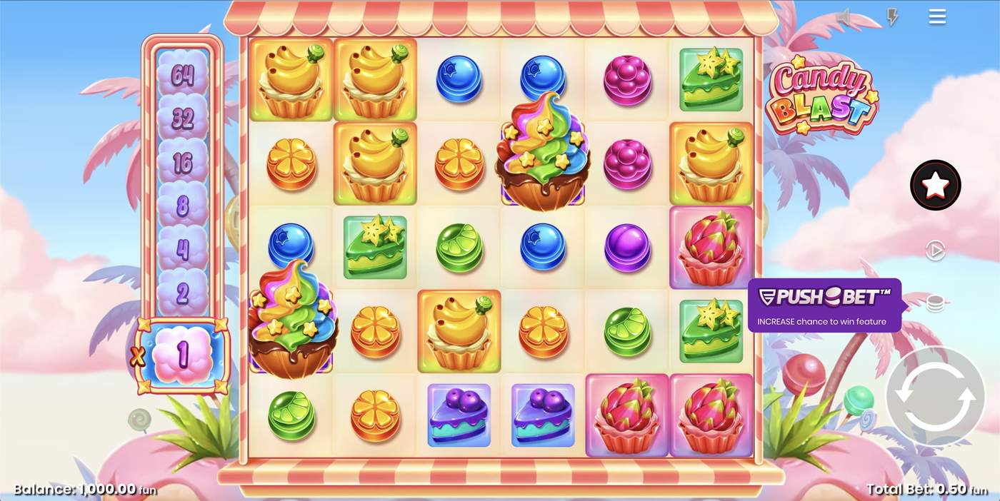 Candy Blast: image of main menu