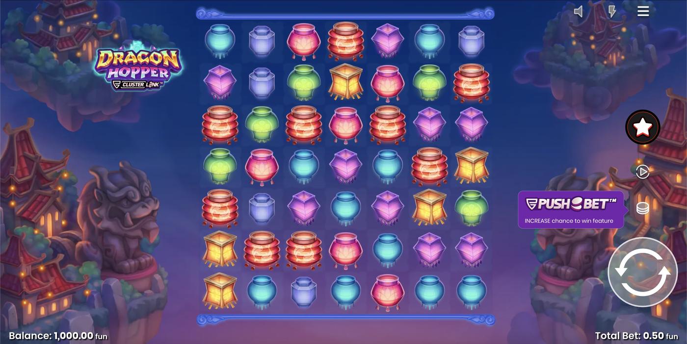 Dragon Hopper: image of main menu