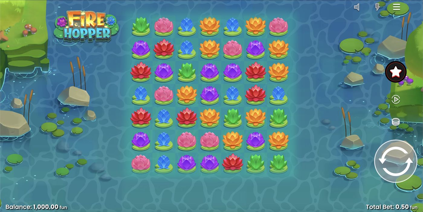 Fire Hopper: image of main menu