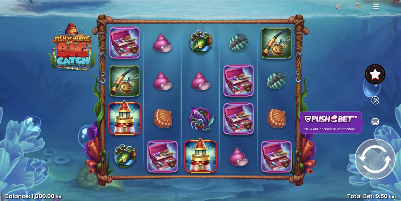 Fish 'n' Nudge Big Catch: image of main menu