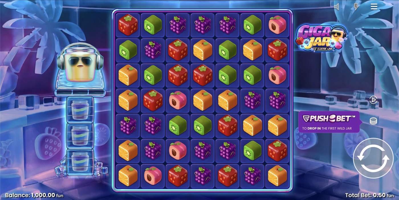 Giga Jar: image of main menu