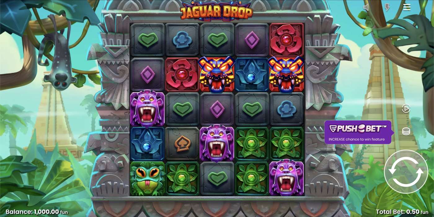 Jaguar Drop: image of main menu