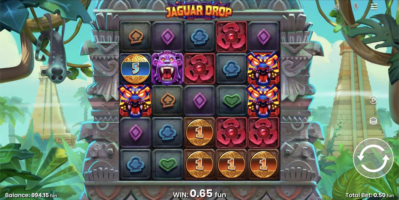 Jaguar Drop: image of winning