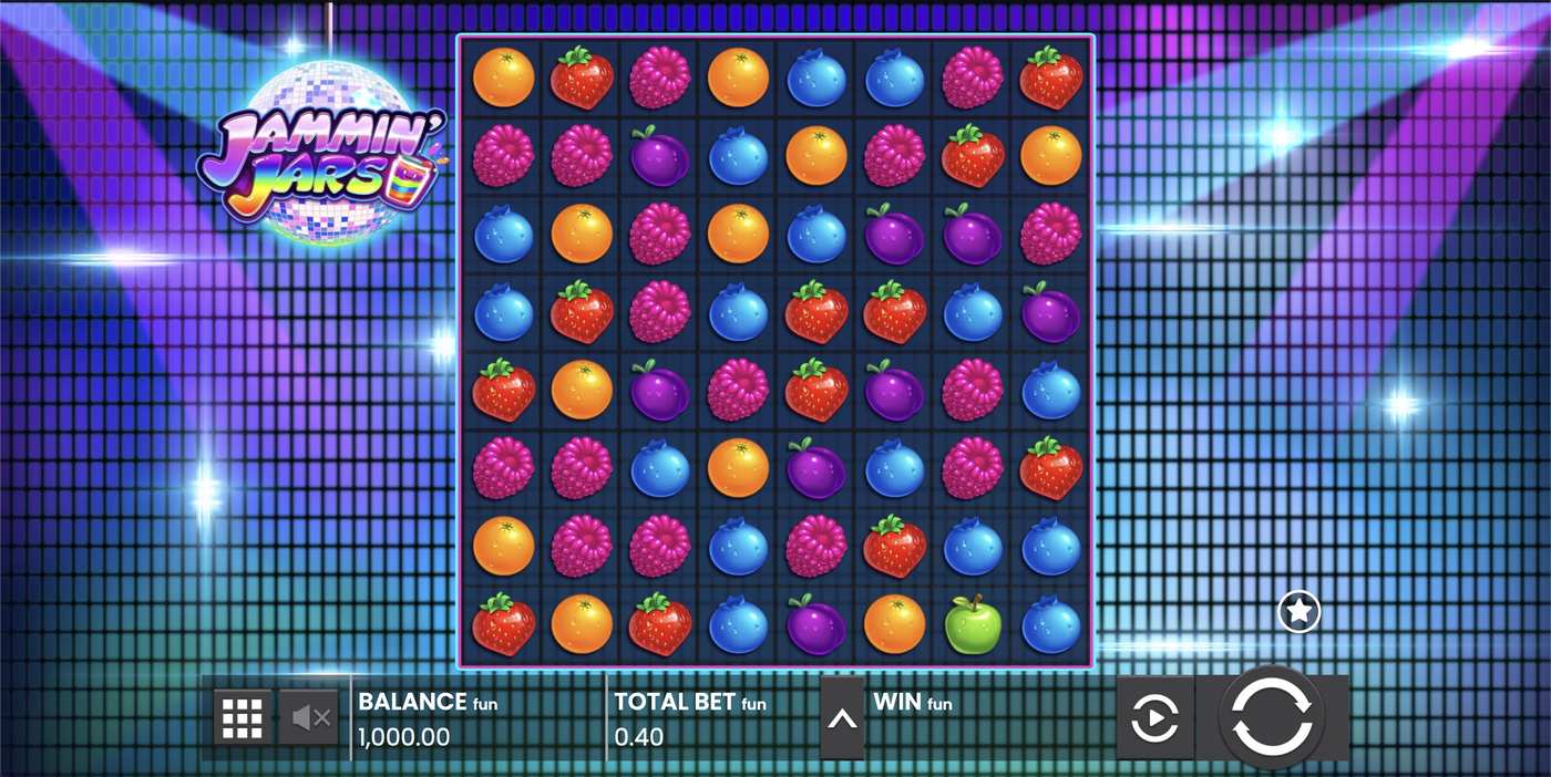 Jammin’ Jars: image of main menu