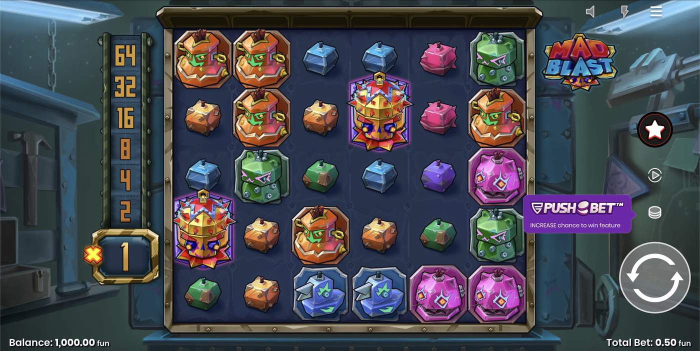 Mad Blast: image of main menu