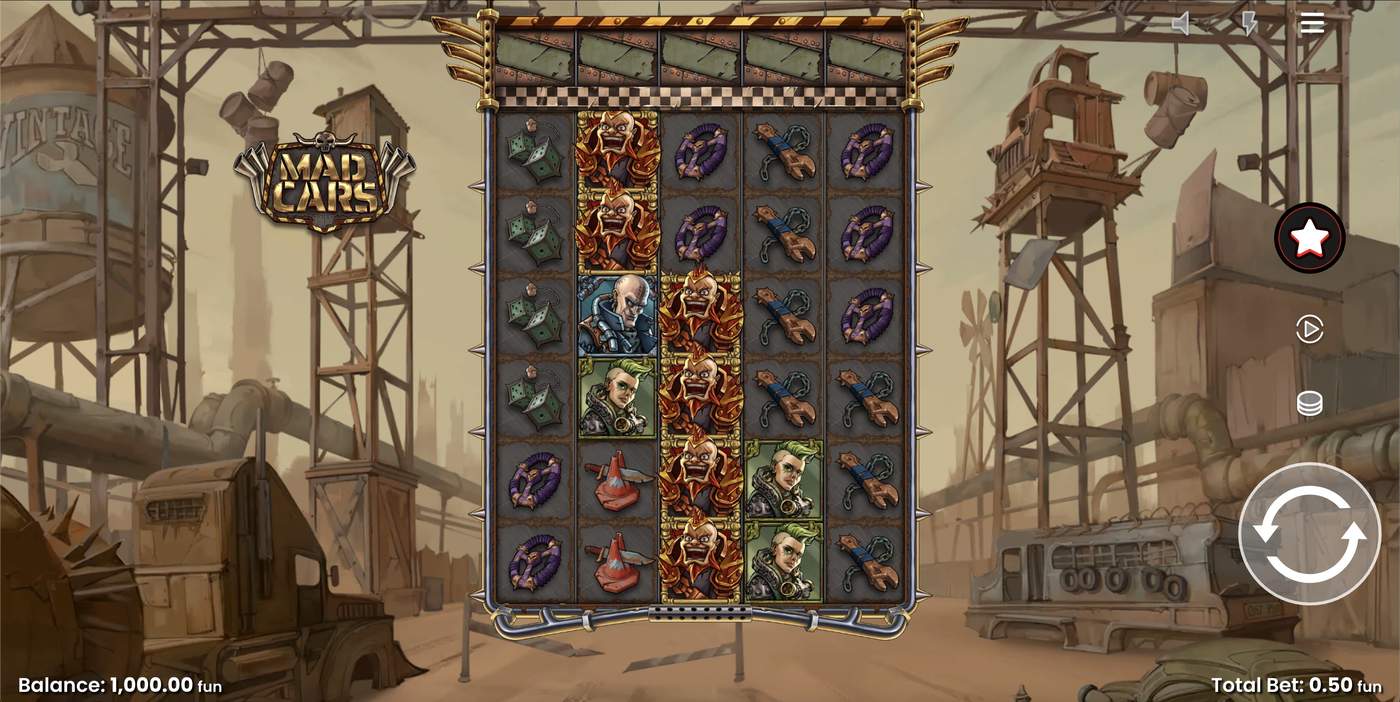 Mad Cars: image of main menu