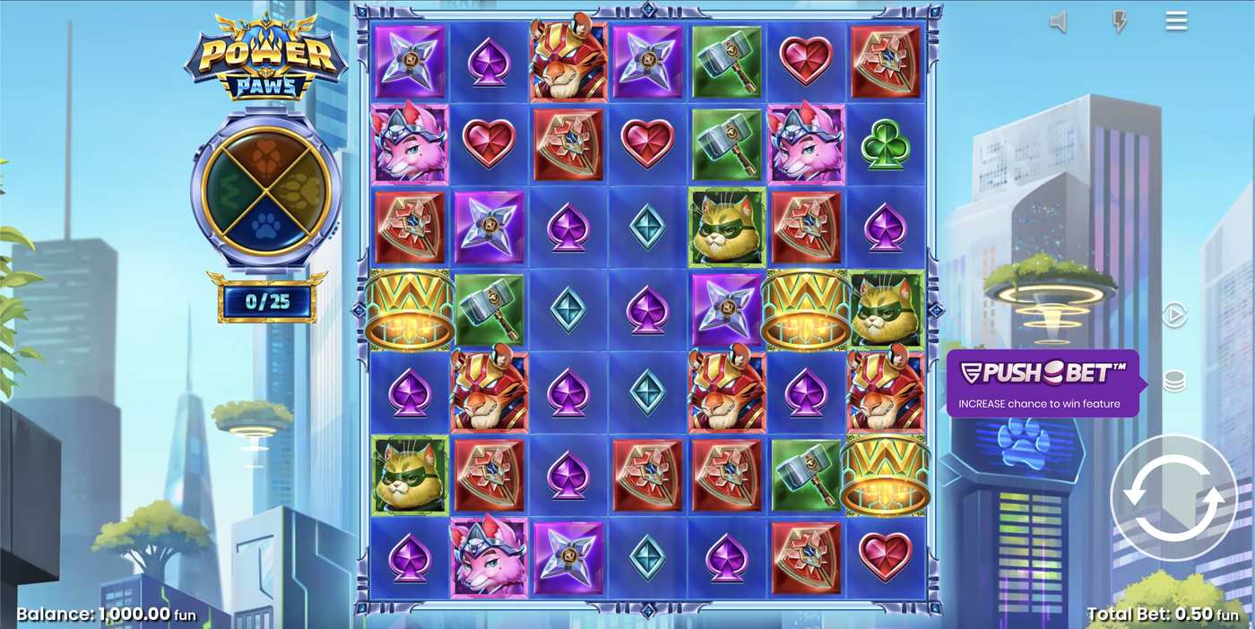 Power Paws: image of main menu