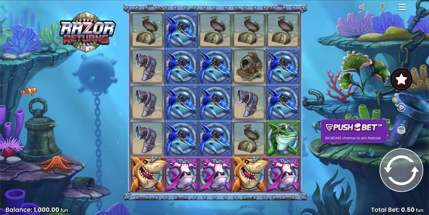 Razor Returns: image of main menu