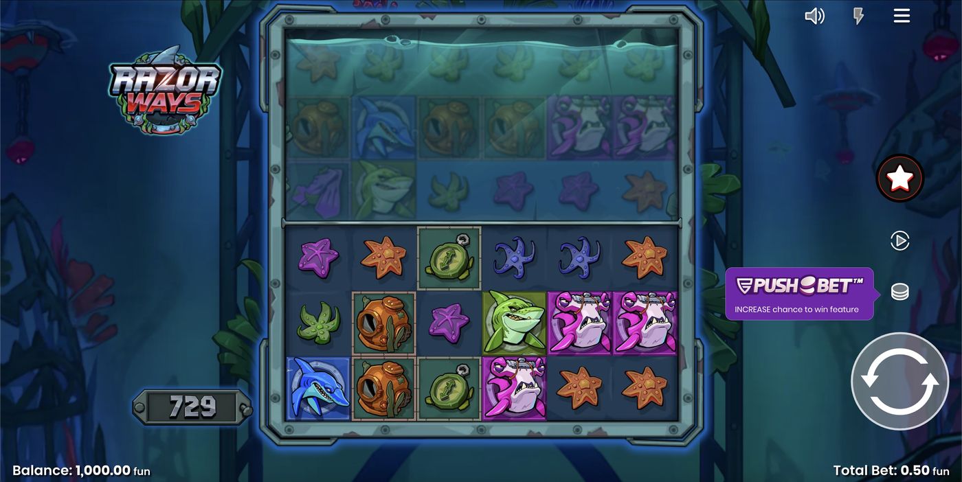 Razor Ways: image of main menu