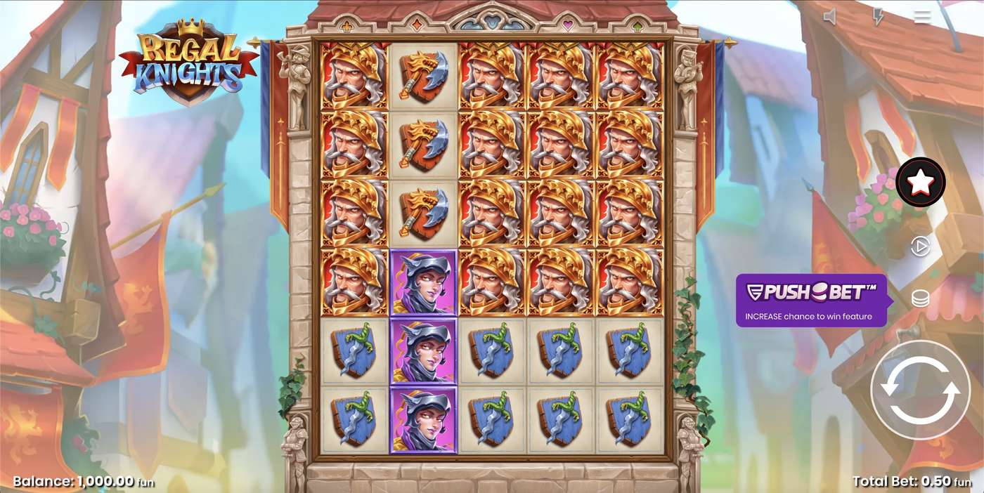 Regal Knights: image of main menu