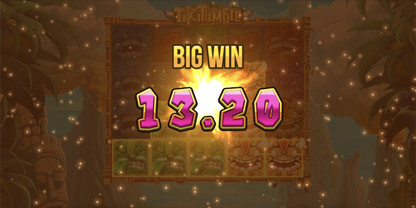 Tiki Tumble: image of winning