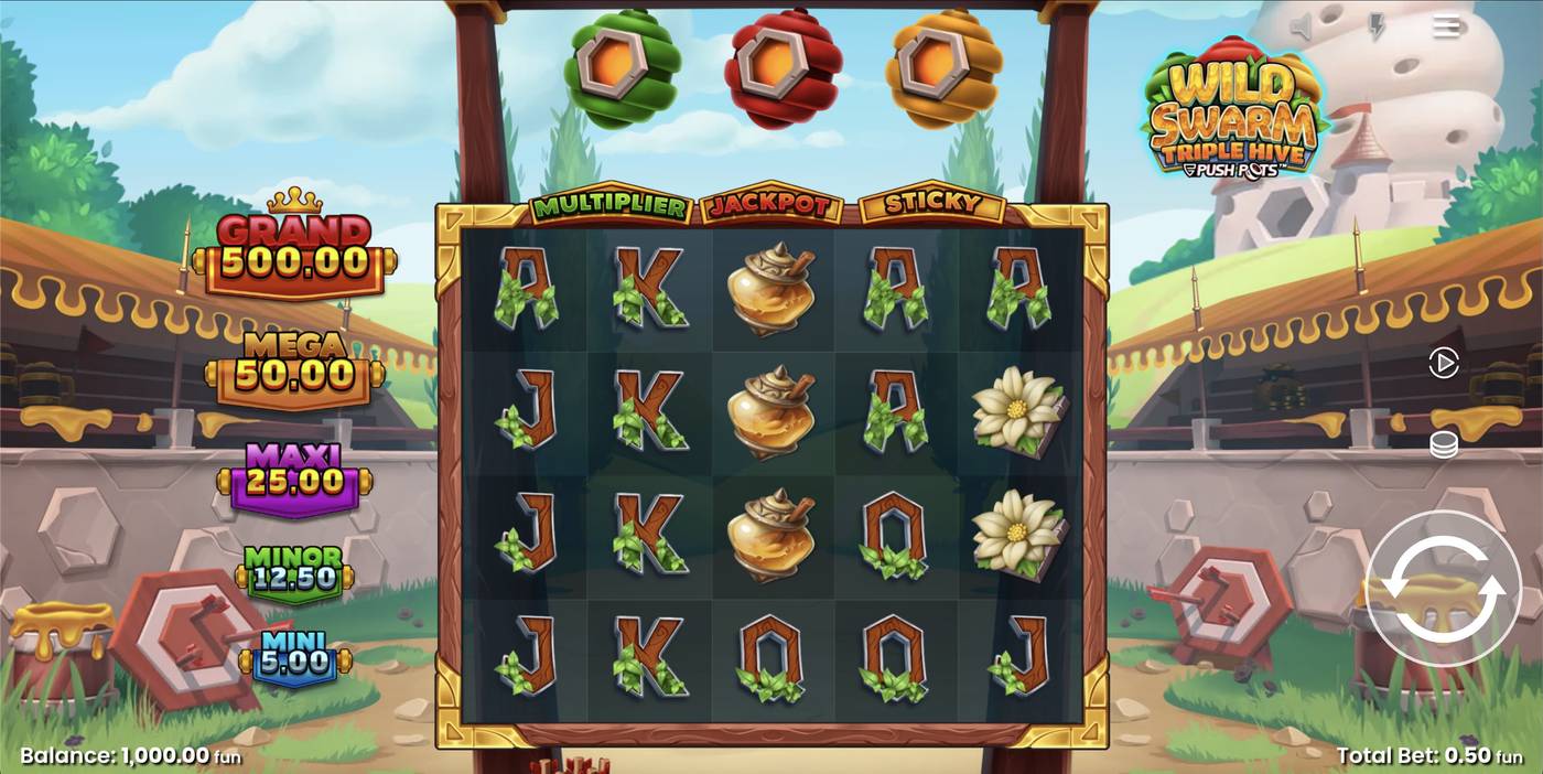 Wild Swarm Triple Hive: image of main menu