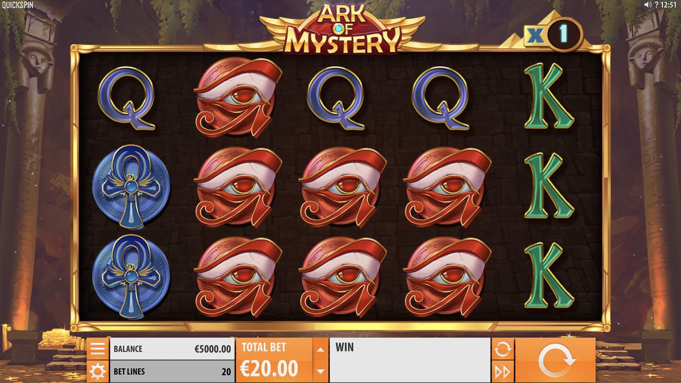 Ark of Mystery: image of main menu