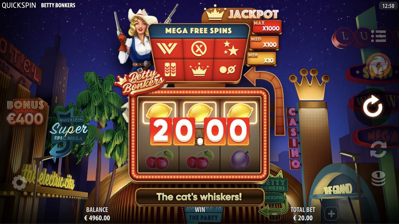 Betty Bonkers: image of winning