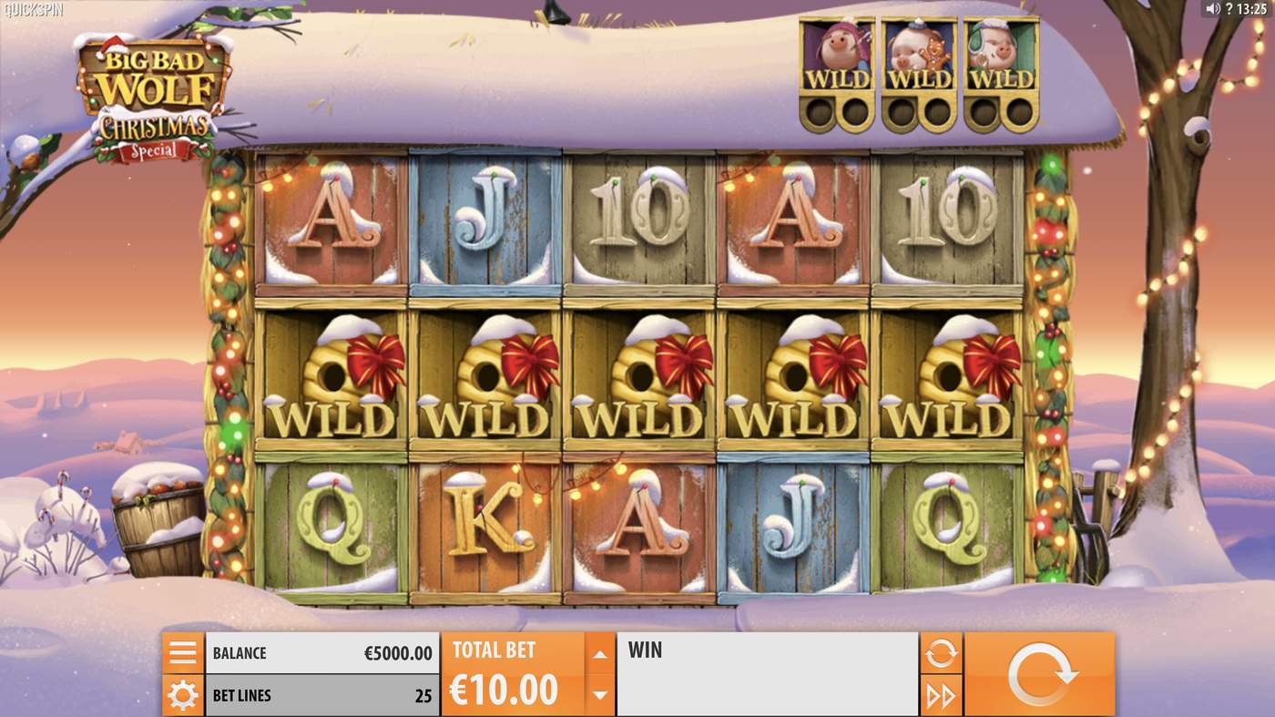 Big Bad Wolf Christmas Special: image of main menu