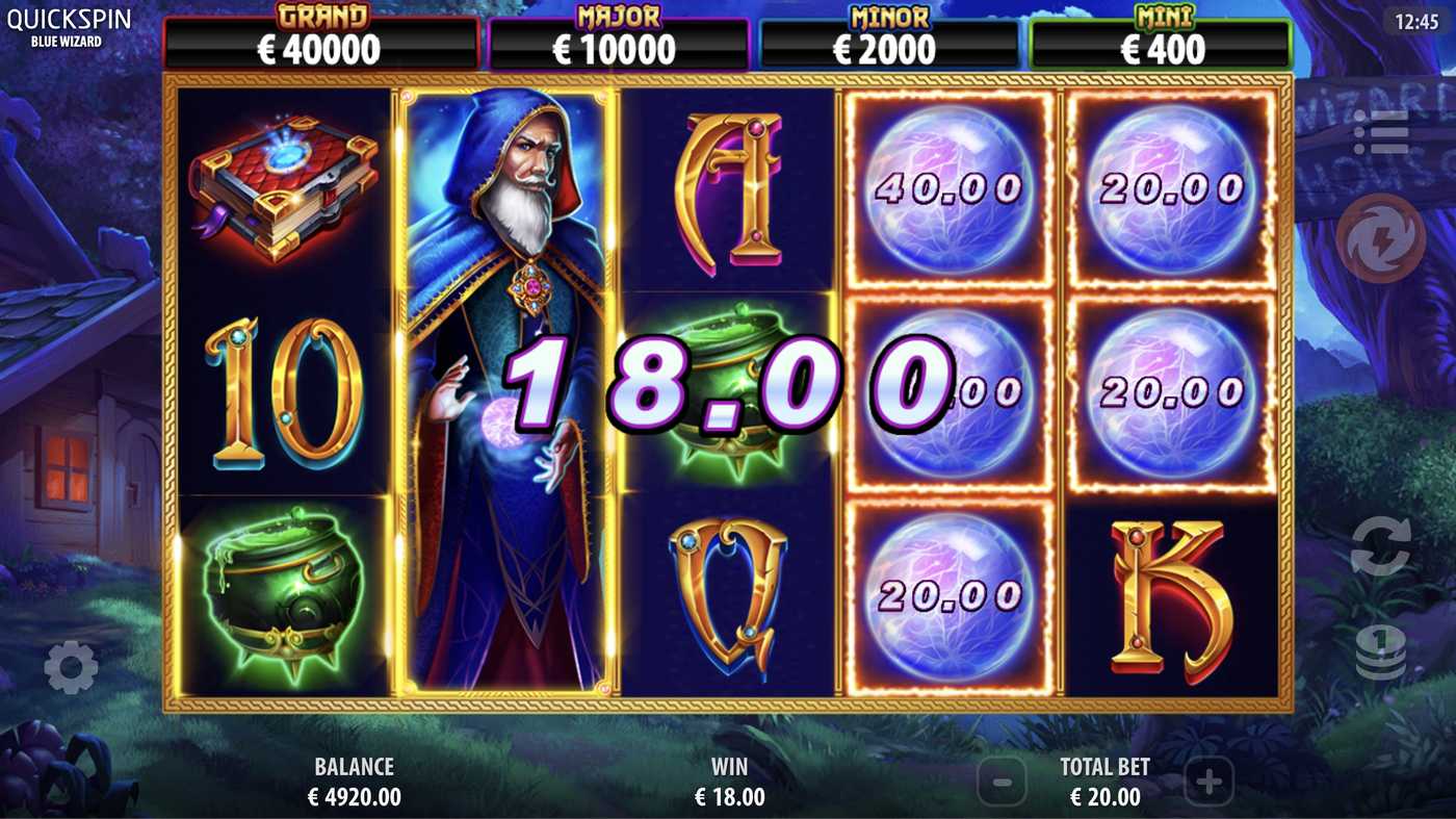 Blue Wizard: image of winning