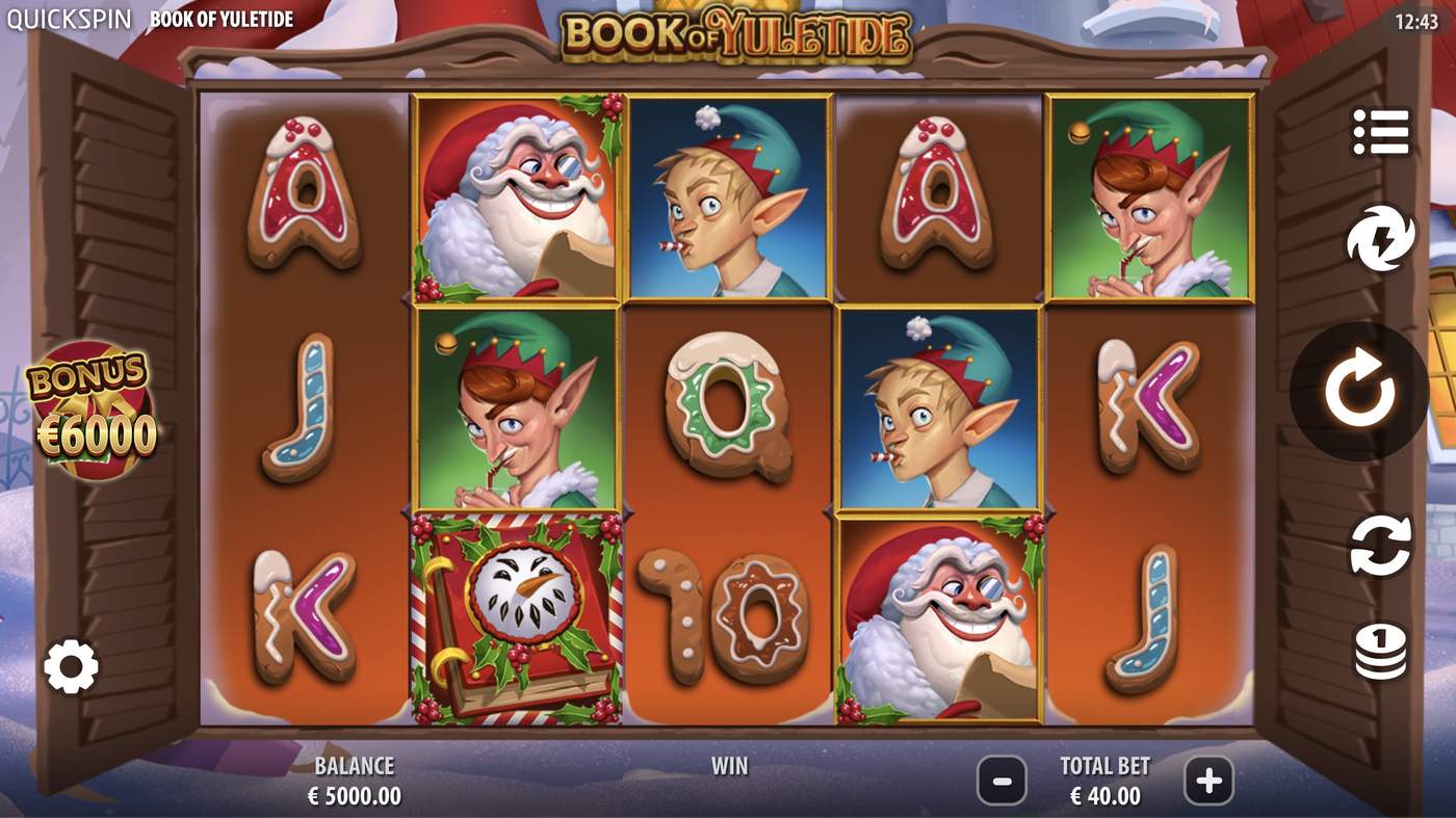 Book of Yuletide: image of main menu