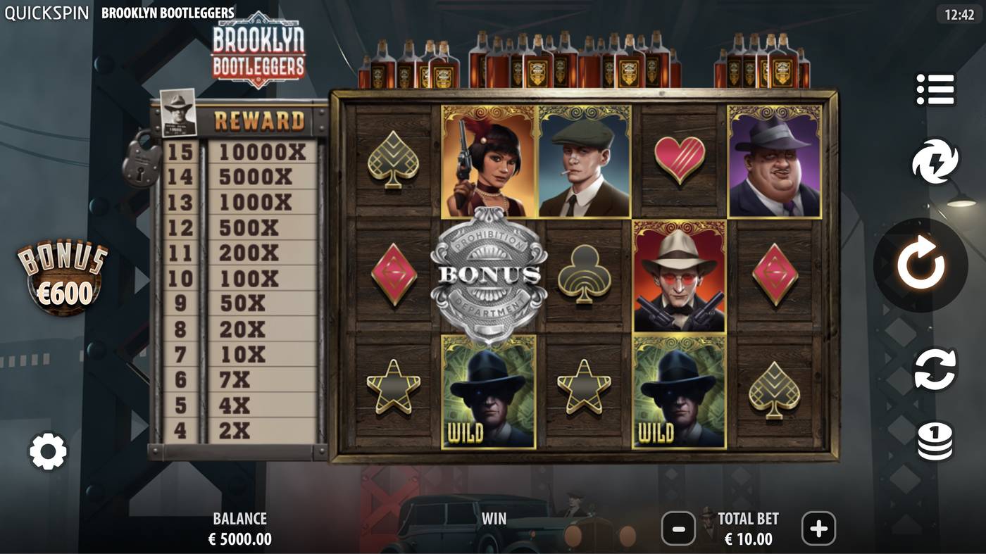 Brooklyn Bootleggers: image of main menu